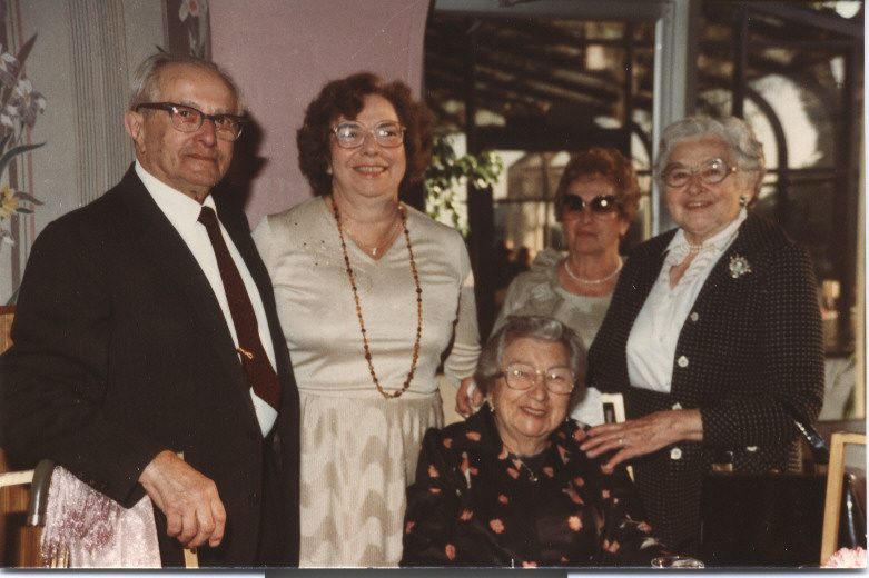 Gramps, Helen, Julia, ???, and Nanny, circa 1983.